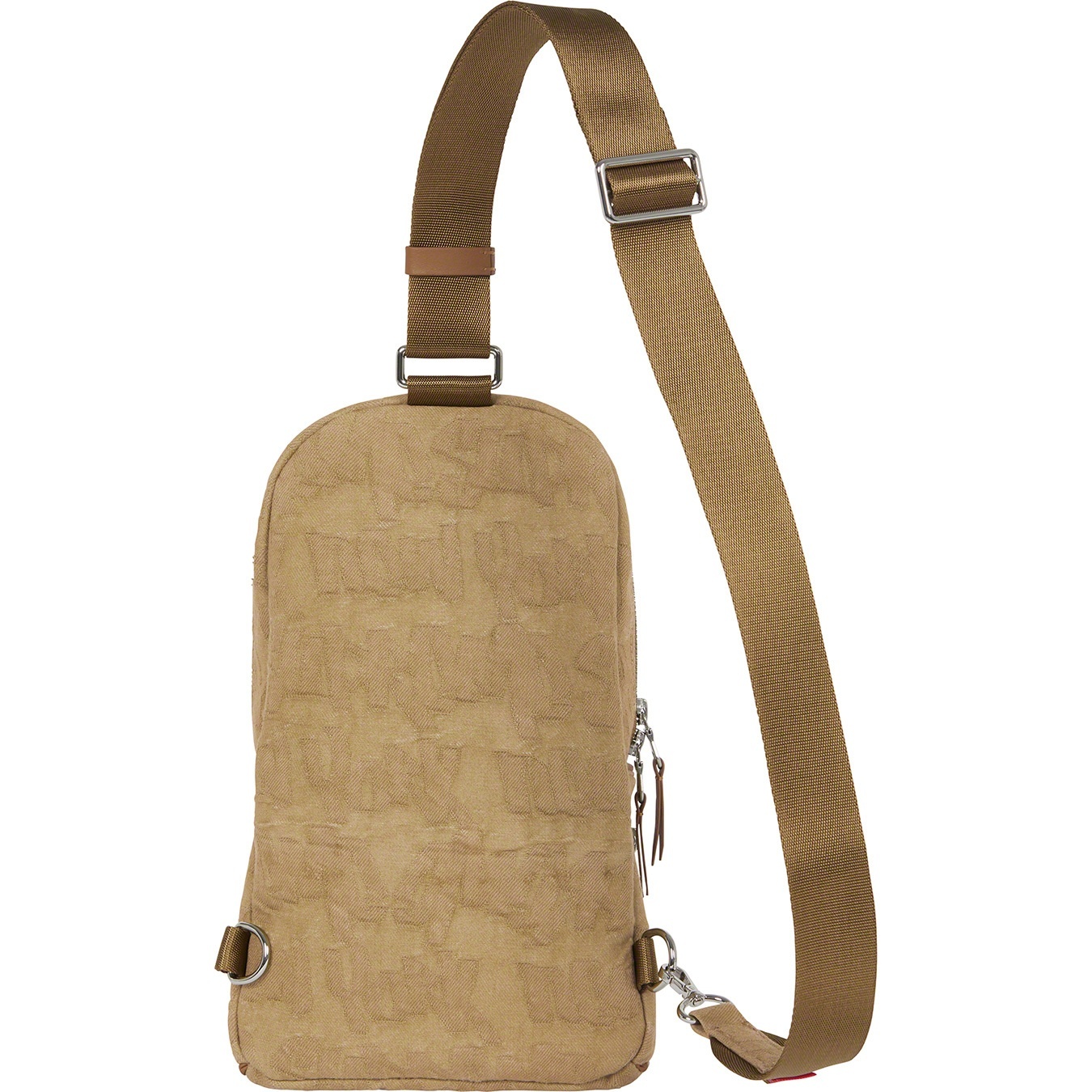 Fat Tip Jacquard Denim Sling Bag view 10